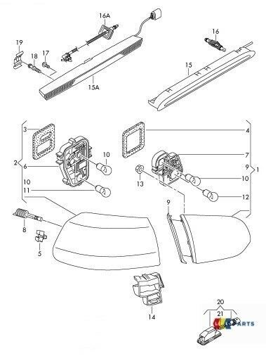 NEW GENUINE VW GOLF 2009-2013 INNER TAIL LIGHT BULB CARRIER RIGHT O/S 5K0945260 - Image 2