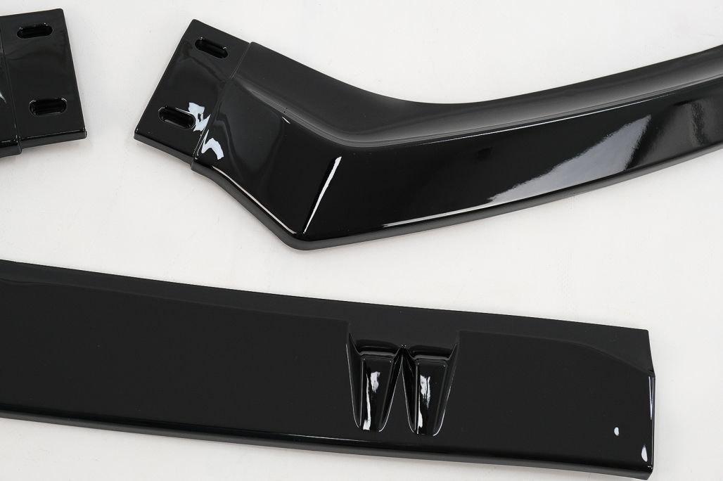 Front Bumper Add-On Spoiler Lip suitable for Audi A4 B8.5 Facelift (2012-2015) Sedan Avant Piano Black - Image 8