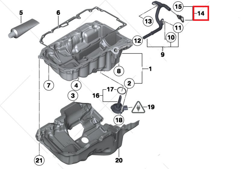 BMW NEW GENUINE E84 E90 E91 E92 E93 LCI F07 F10 F11 DIESEL OIL DIPSTICK 11438516508 - Image 2