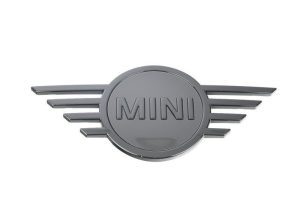 FOR NEW GENUINE MINI CLUBMAN F54 FRONT 3D STYLE PIANO BLACK EMBLEM BAGDE