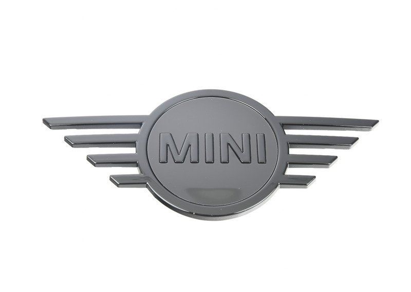 FOR NEW GENUINE MINI CLUBMAN F54 FRONT 3D STYLE PIANO BLACK EMBLEM BAGDE