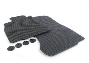 FOR BMW NEW GENUINE 6 SER F12 F13 F06 ALL WEATHER BLACK RUBBER FRONT FLOOR MATS LHD