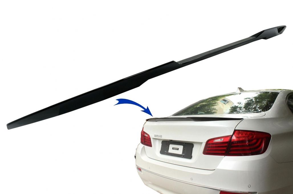 Trunk spoiler suitable for BMW F10 5 Series (2010-2017) M4 Design Piano Black