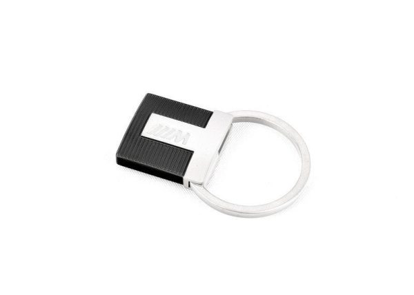 NEW GENUINE BMW M-PERFORMANCE STAINLESS STEEL KEYRING FOB 80272454760