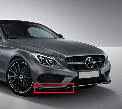 NEW GENUINE MERCEDES BENZ MB C W205 AMG FRONT BUMPER LOWER LIP BLACK TRIM RIGHT A2058852600 - Image 2