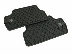 NEW GENUINE MINI F55  ALL WEATHER FLOOR MAT SET REAR MINI LOGO 51472358056