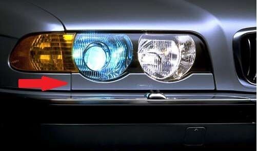 BMW 7 SERIES E38 NEW GENUINE FRONT RIGHT O/S UNDER HEADLIGHT TRIM 51138236892 - Image 3