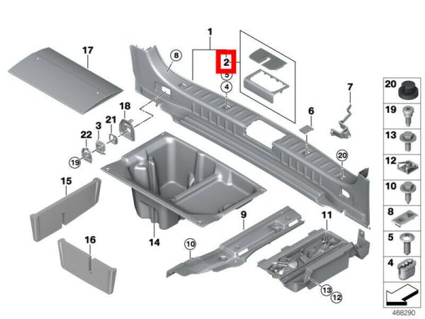 BMW NEW GENUINE 3 SERIES E91 TOURING REAR TRUNK LATCH LOCK TRIM 51479142417 - Image 2