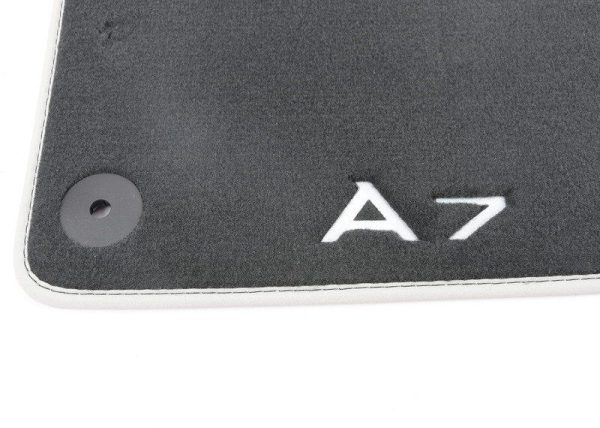 NEW GENUINE AUDI A7 11-18 FRONT & REAR PREMIUM BLACK TEXTILE FLOOR MATS LHD 4G8061270MNO - Image 3