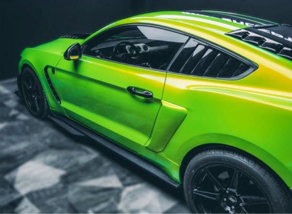 Add-On Side Skirts Extensions Splitters suitable for FORD Mustang Mk6 VI Sixth Generation (2015-2020) GT 500 Design - Image 12