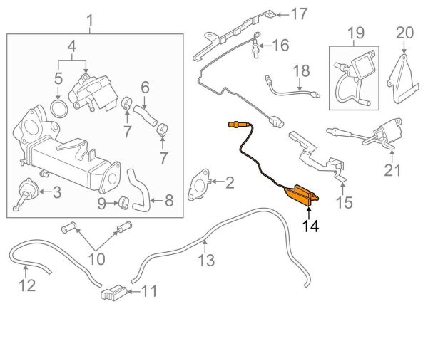BMW NEW GENUINE 1 3 5 7 X3 X5 X6 SERIES NOX SENSOR 13628589846 - Image 2