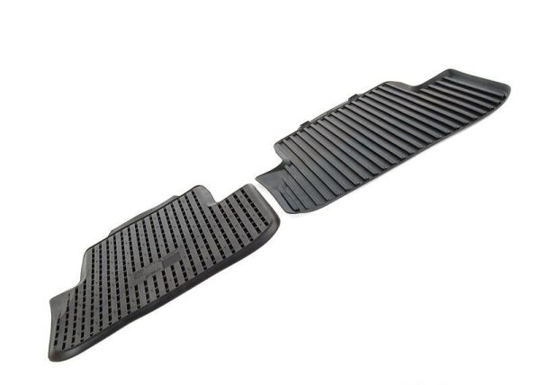 FOR NEW GENUINE AUDI A4 A5 B8 REAR ALL WEATHER RUBBER FLOOR MATS PAIR SET BLACK - Image 5