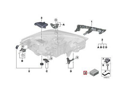 NEW GENUINE BMW 1 2 3 6 i8 X1 X2 MINI F54 F55 F56 FRONT HEADLIGHT SET OF SCREWS 63117388920 - Image 2