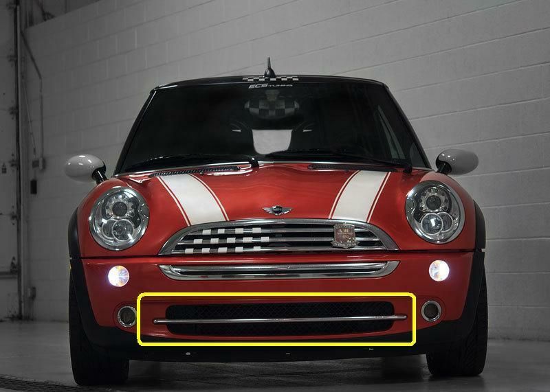 MINI NEW GENUINE COOPER R50 R52 04-08 FRONT BUMPER CENTER LOWER GRILL 51117127933 - Image 2