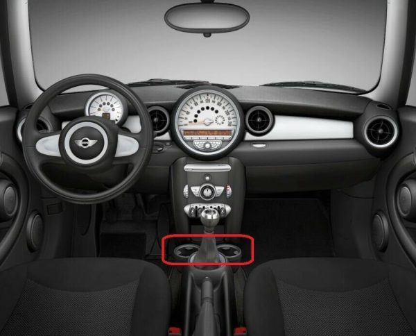 NEW OEM MINI R55 R56 R57 R58 R59 CENTER CONSOLE DRINK RING HOLDER INSERT PAIR - Image 2