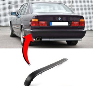 NEW GENUINE BMW 5 SERIES E34 REAR BUMPER RUBBING STRIP MOULDING LEFT N/S 51121944185