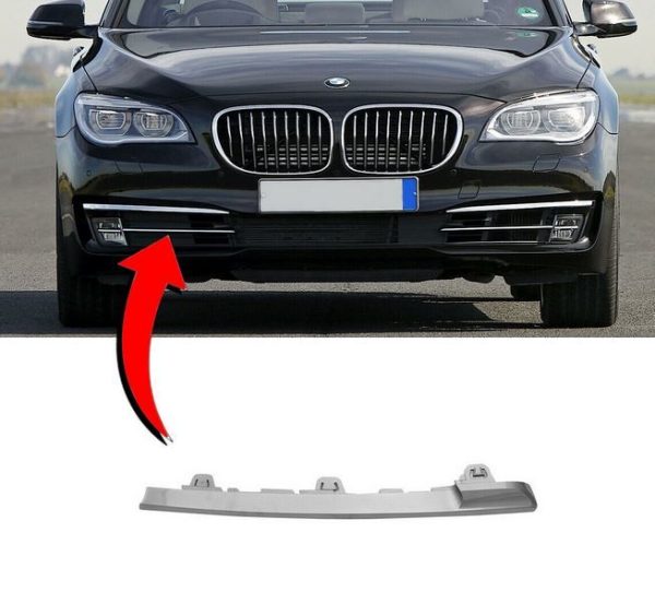 NEW GENUINE BMW 7 SERIES F01 F02 LCI FRONT BUMPER FOG LIGHT GRILL TRIM RIGHT O/S 51137295356