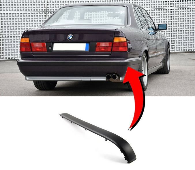 NEW GENUINE BMW 5 SERIES E34 REAR BUMPER RUBBING STRIP MOULDING RIGHT OS 51121944186