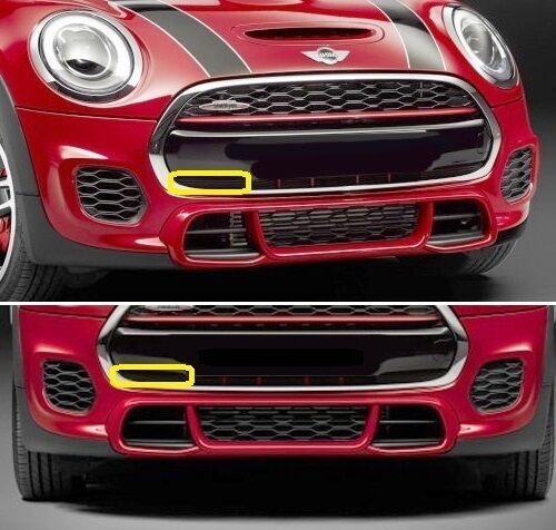 MINI NEW GENUINE F55 F56 F57 JCW FRONT BUMPER WITH PDC AIR INLET FINISHER RIGHT 51117340748 - Image 2