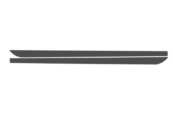 Side Decals Sticker Vinyl suitable for BMW F10 F11 5 Series (2011-Up) Dark Grey M-Performance Design - Image 2
