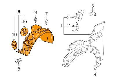 MINI NEW GENUINE R55 R56 R57 R58 R59 WHEEL HOUSING COVER FRONT LEFT N/S 51717207577 - Image 2