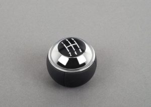 NEW GENUINE MINI R50 R52 MANUAL 5 GEAR SHIFTER KNOB LEATHER CHROME 25117542279
