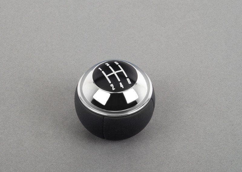 NEW GENUINE MINI R50 R52 MANUAL 5 GEAR SHIFTER KNOB LEATHER CHROME 25117542279