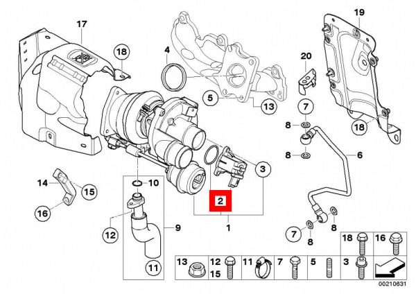 NEW GENUINE MINI R55 R57 R60 R61 N13 PETROL ENGINE ELECTRIC TURBO BLOW OFF VALVE 11657593273 - Image 2