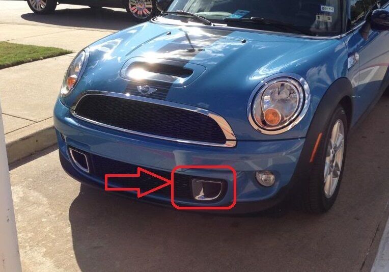 MINI NEW GENUINE R55 R56 R57 R58 R59 JCW S FRONT AIR DUCT FRAME CHROME LEFT N/S 51117255119 - Image 2