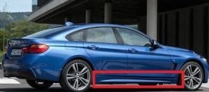 BMW NEW GENUINE 4 SERIES F36 M SPORT PACKAGE SIDE SKIRT SILL RIGHT O/S 51778061488