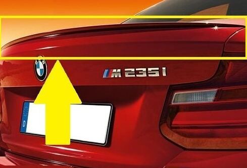 BMW NEW GENUINE 2 SERIES F22 F87 REAR TRUNK M2 STYLE SPOILER PRIMED 51628057648 - Image 3