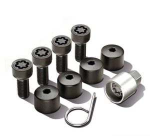 GENUINE VW AMAROK 10-16 TOUAREG 03-14 TRANSPORTER 08-16 WHEEL SECURITY LOCK SET 2H0698137