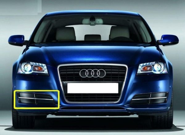 AUDI GENUINE A3 08-12 RIGHT BUMPER LOWER BLACK GLOSSY GRILL 8P0807682HT94 - Image 4