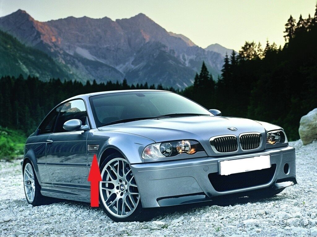 NEW GENUINE BMW 3 E46 CSL RIGHT O/S WING FENDER GRILLE CSL BADGE 51137895914 - Image 5