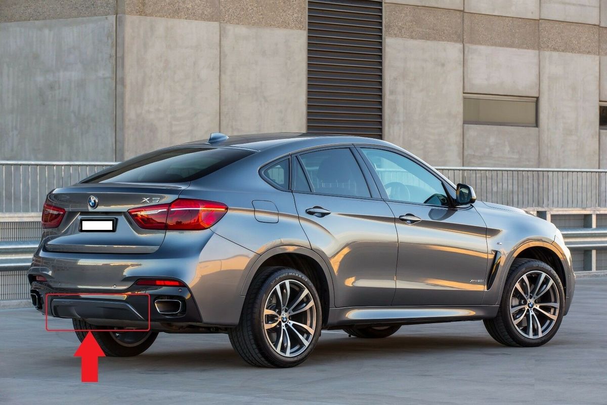 BMW NEW GENUINE X6 F16 REAR M-SPORT BUMPER LOWER BOTTOM TRIM COVER 51128065900 - Image 5