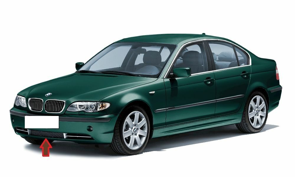 BMW NEW 3 SERIES E46 SALOON TOURING FRONT BUMPER TITAN CENTER GRILL 51117030596 - Image 8