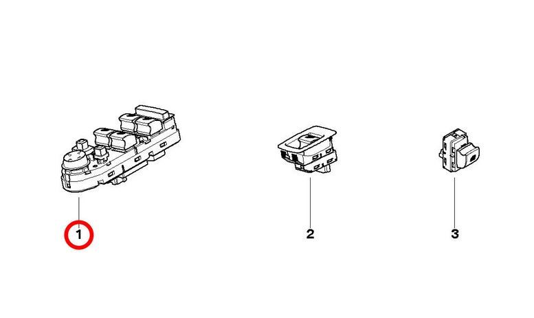 NEW BMW GENUINE X3 SERIES E83 DRIVER WINDOW SWITCH UNIT LHD 61313414354 - Image 6