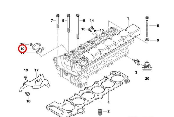 NEW BMW GENUINE 3 5 7 X3 X5 Z3 Z4 SERIES SECONDARY AIR PUMP EGR BLANK PLATE 11121438086 - Image 9