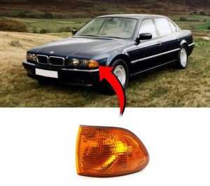 NEW BMW GENUINE E38 7 SERIES FRONT TURN SIGNAL INDICATOR YELLOW LEFT N/S 63138361005
