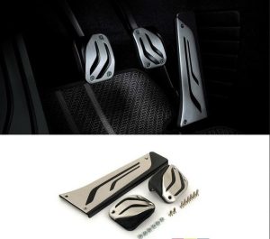 BMW NEW GENUINE M PERFORMANCE MANUAL TRANSMISSION STAINLESS STEEL PEDAL PADS 35002232276