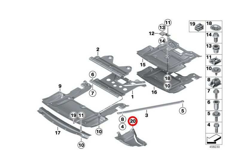 NEW GENUINE BMW 6 SERIES F12 F13 F06 FRONT FENDER LOWER M COVER RIGHT OS 51758056068 - Image 4