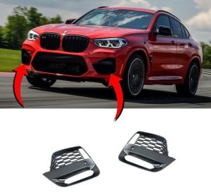 NEW GENUINE BMW X3 X4 SERIES G01 G02 FRONT M BUMPER OPEN SIDE GRILLS PAIR SET 51118092757 + 51118092758