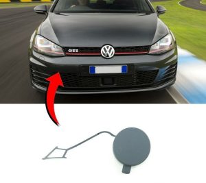 NEW GENUINE VW GOLF MK7 GTI FRONT BUMPER TOWING HOOK EYE COVER CAP 5GM807241AGRU