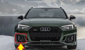 NEW GENUINE AUDI RS4 2018- FRONT BUMPER LOWER COOLING AIR GRILL BLACK RIGHT O/S 8W6807682QT94