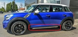 NEW GENUINE MINI R60 ALL4 SIDE SKIRT COVERING CHROME LEFT N/S 51779813051