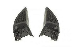 NEW GENUINE VW GOLF MK6 09-13 FRONT LEFT RIGHT DOOR BLACK TWEETER COVER SET 2PCS 5K0837974K82V + 5K0837973K82V
