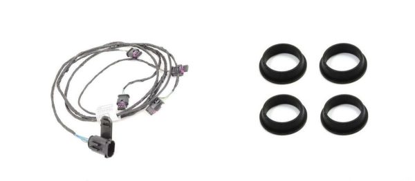 NEW GENUINE BMW F30 F31 F32 F34 FRONT PDC WIRING LOOM WITH 4X PDC SEAL RINGS 61129326026 + 4X66206923000