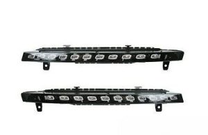 NEW GENUINE AUDI Q7 S LINE 09-16 FRONT BUMPER LED TURN SIGNAL BLINKER PAIR SET 4L0953041E + 4L0953042E