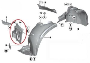 Left steel fender/ wing For AUDI A3 8P 03-08