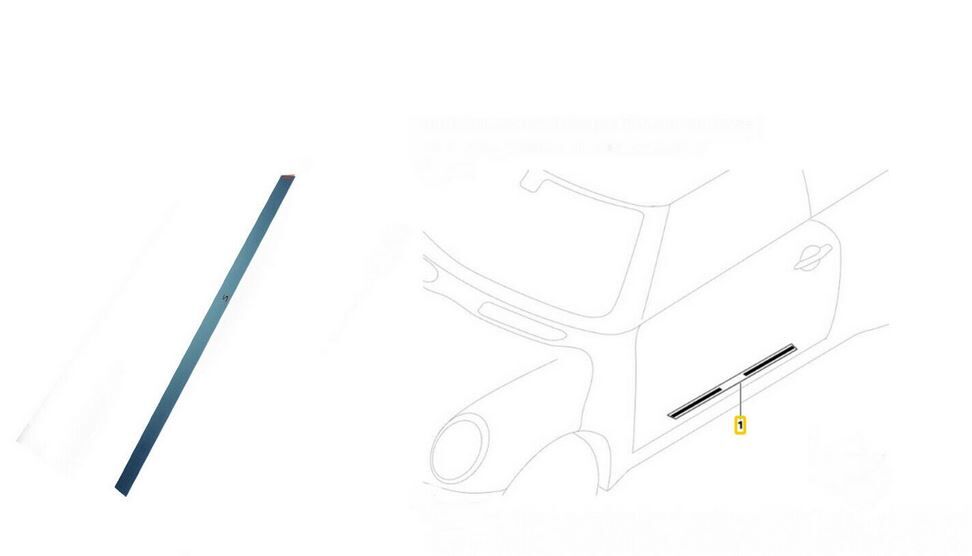 MINI NEW GENUINE CLUBMAN R55 S DOOR ENTRY SILL STRIP TRIM RIGHT O/S 51477406650 - Image 7